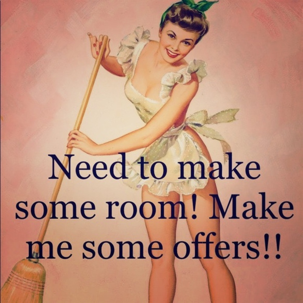 Make me reasonable offers if you are interested in my items!